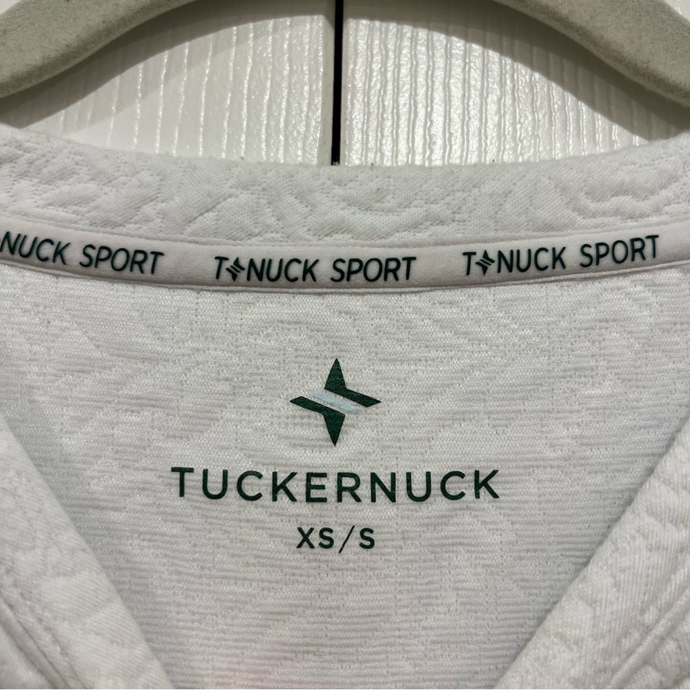 TUCKERNUCK TNUCK SPORT White Quilted Paisley Ally Swing Sweatshirt Womens XS/S - Picture 5 of 7
